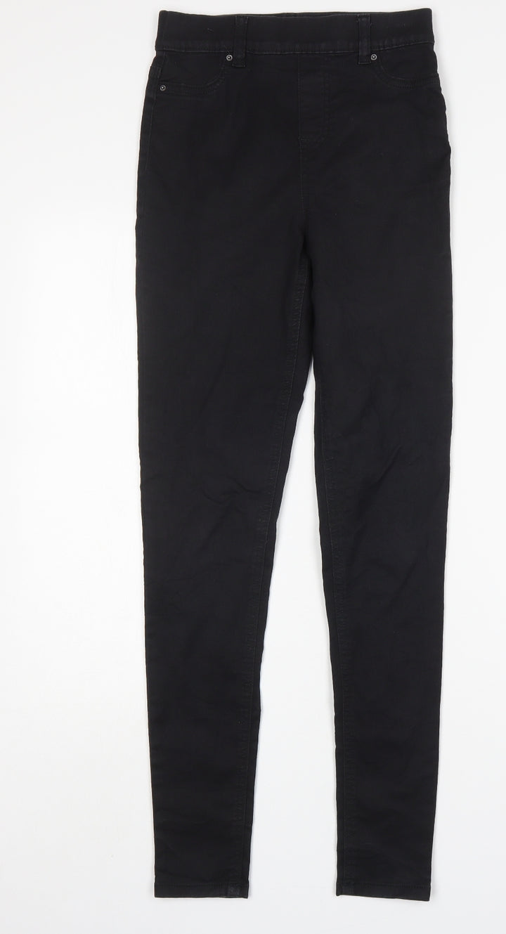 F&F Womens Black  Cotton Skinny Jeans Size 6 L30 in Regular