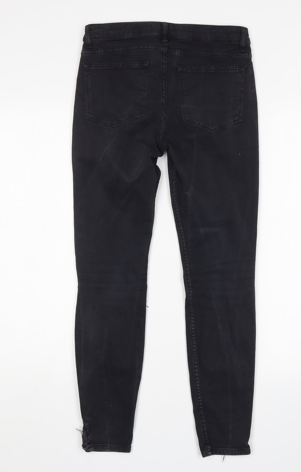 Zara Womens Black  Cotton Skinny Jeans Size 6 L27 in Regular
