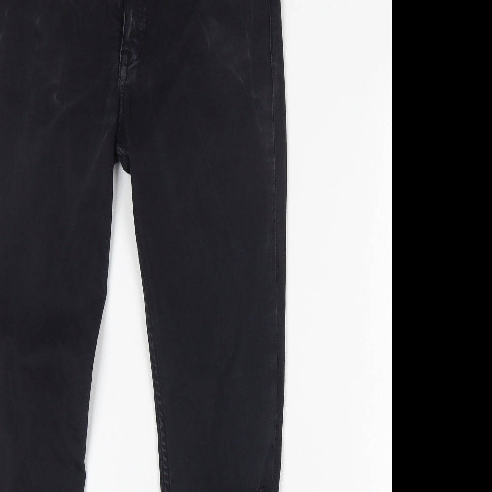 Zara Womens Black  Cotton Skinny Jeans Size 6 L27 in Regular