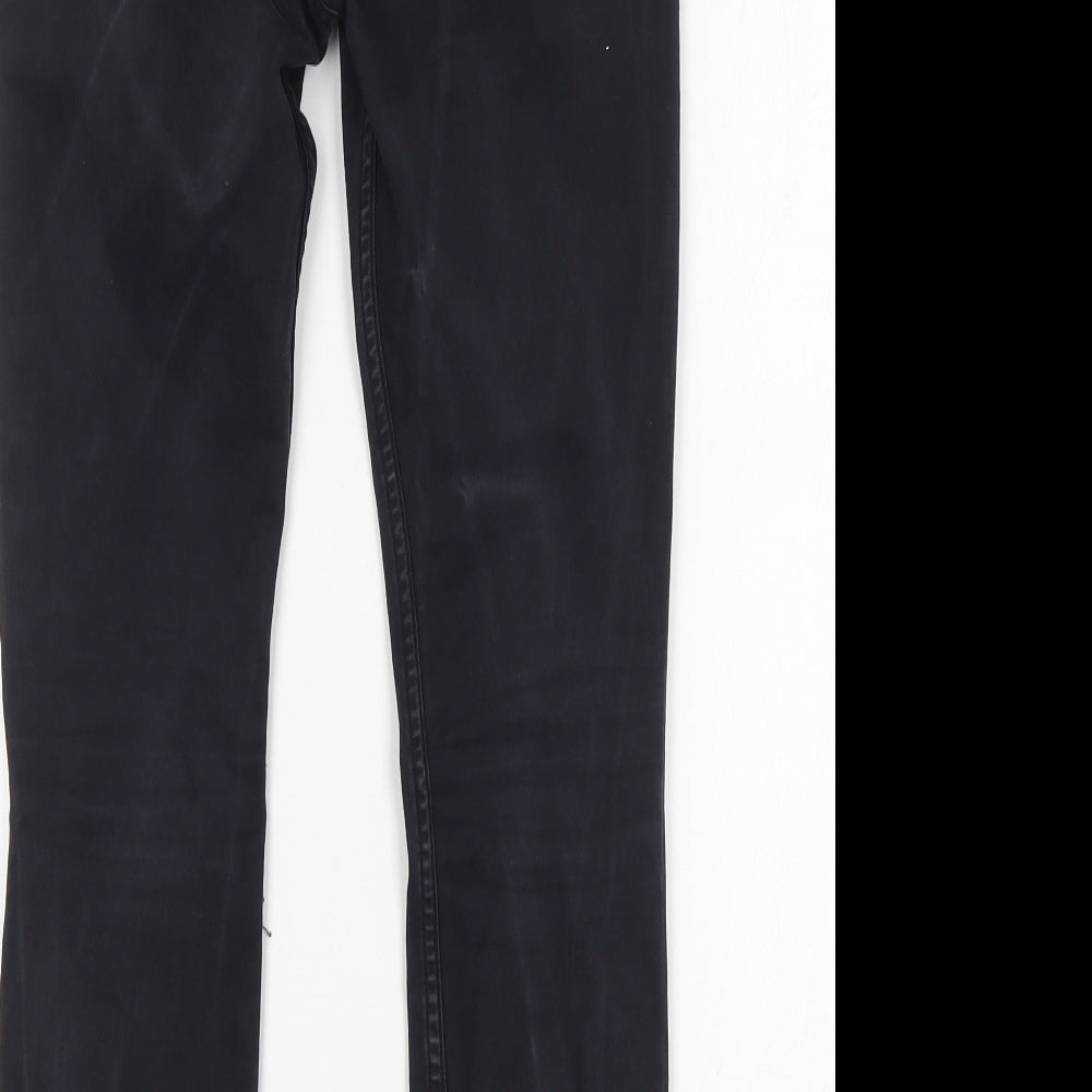 Zara Womens Black  Cotton Skinny Jeans Size 6 L27 in Regular
