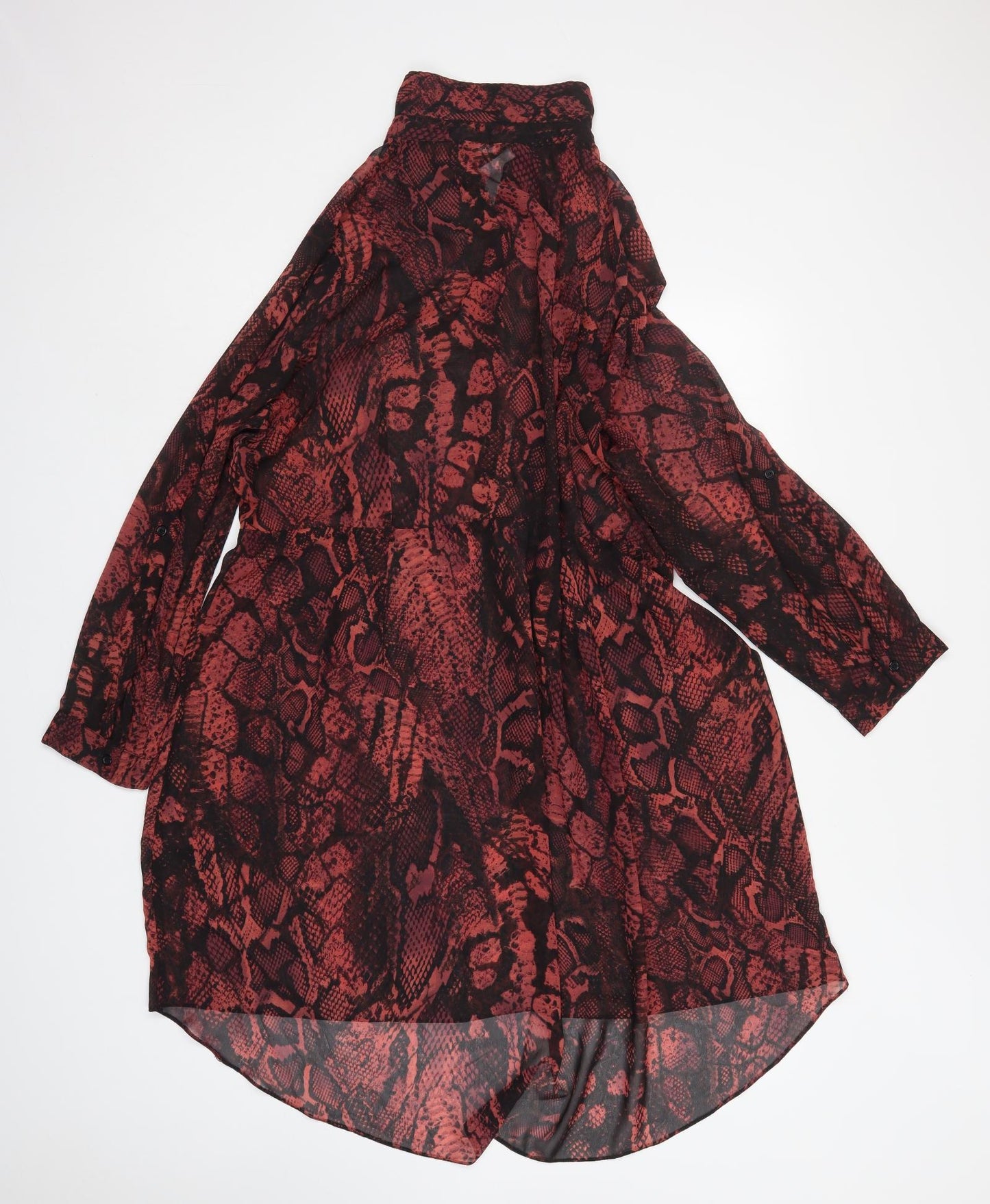 George Womens Multicoloured Animal Print Polyester Fit & Flare  Size 22  Collared