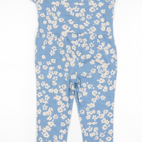 Gap Girls Multicoloured Floral Cotton Jumpsuit One-Piece Size 4 Years