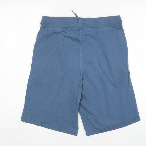 George Mens Blue  Cotton Sweat Shorts Size S L9 in Regular