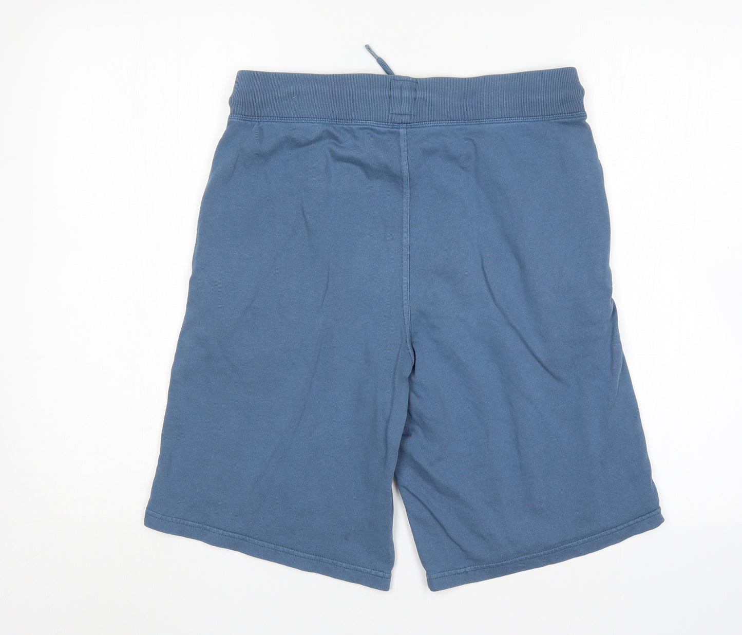 George Mens Blue  Cotton Sweat Shorts Size S L9 in Regular