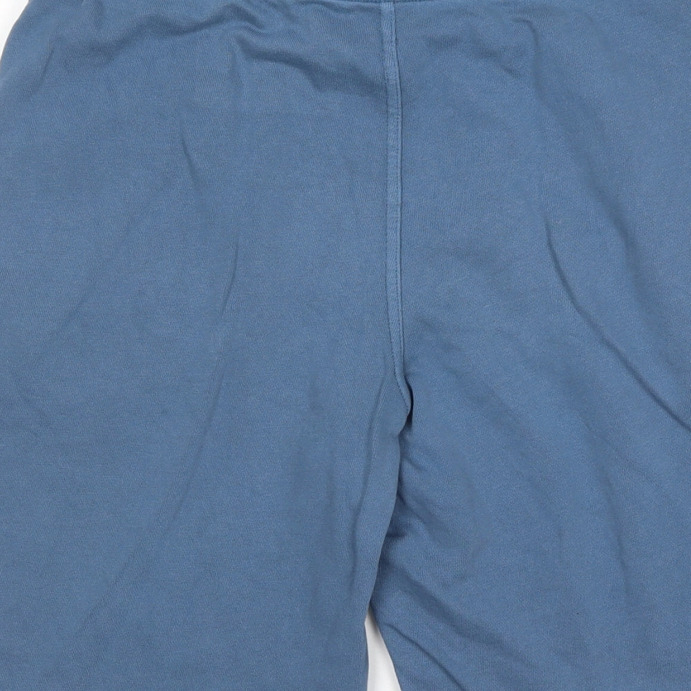George Mens Blue  Cotton Sweat Shorts Size S L9 in Regular