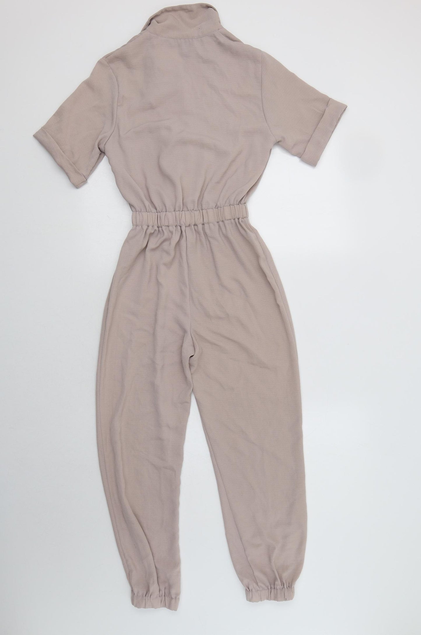 New Look Womens Pink  Polyester Jumpsuit One-Piece Size 4 L25 in Button