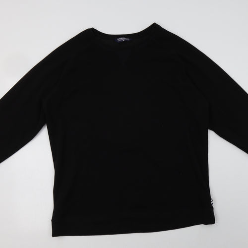 Bridgeport Womens Black  Polyester Pullover Sweatshirt Size XL