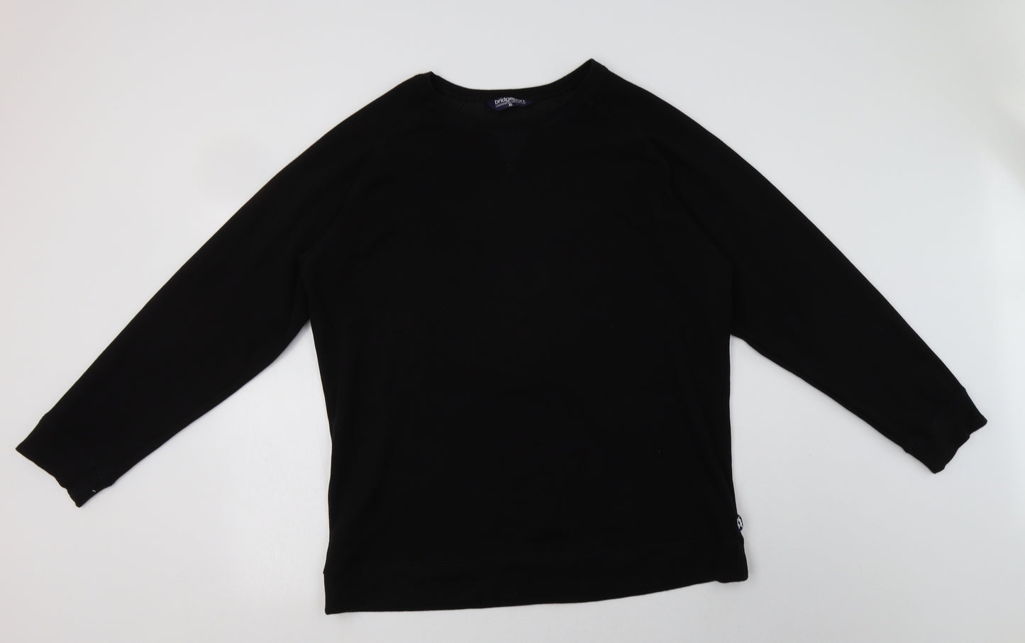 Bridgeport Womens Black  Polyester Pullover Sweatshirt Size XL