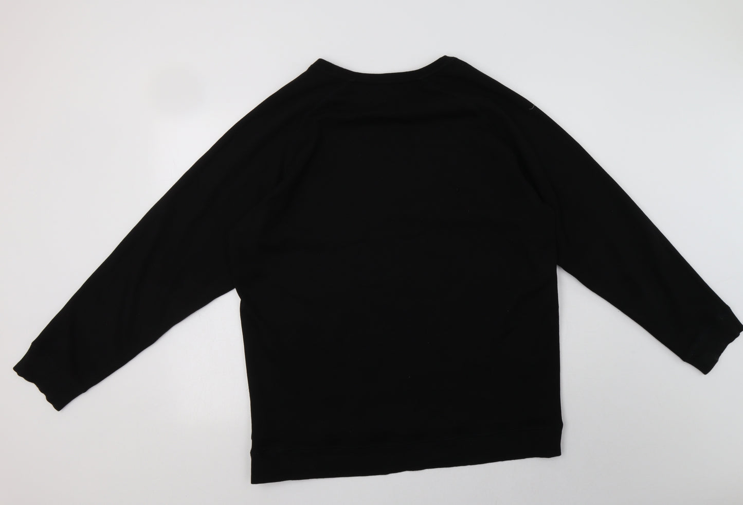 Bridgeport Womens Black  Polyester Pullover Sweatshirt Size XL
