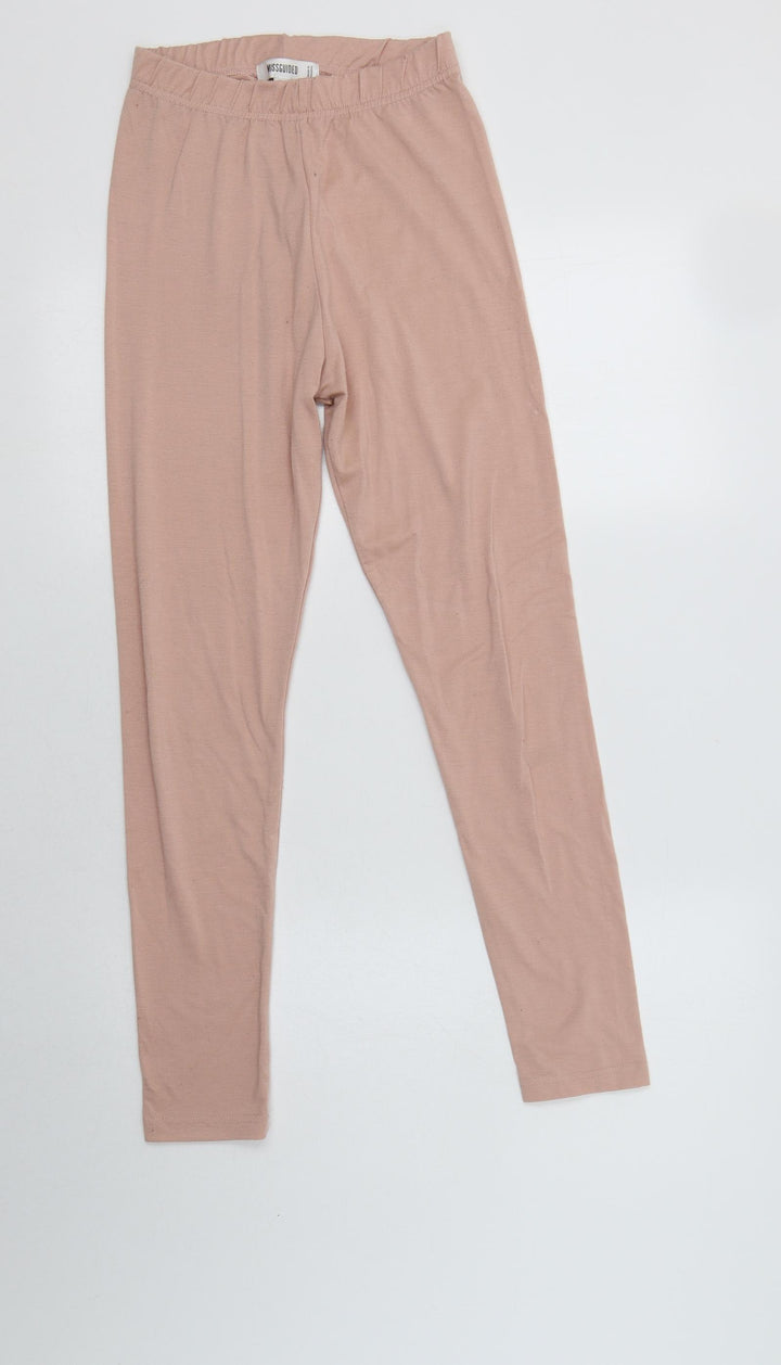 Missguided Womens Pink  Polyester  Lounge Pants Size 4