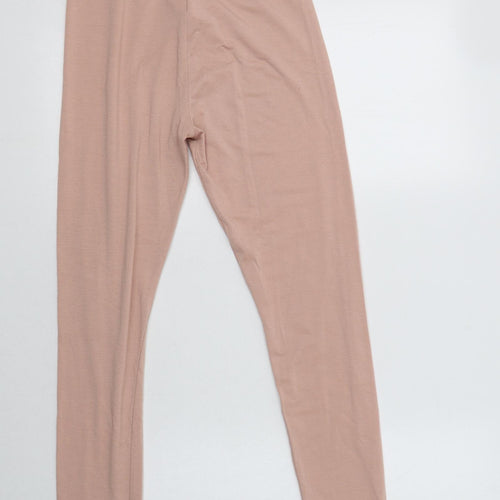 Missguided Womens Pink  Polyester  Lounge Pants Size 4