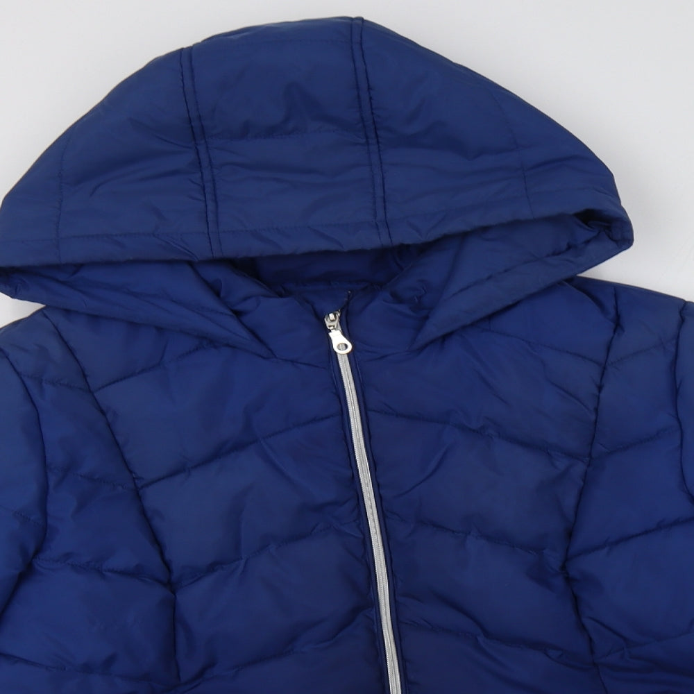 TEX Womens Blue   Puffer Jacket Jacket Size XL  Zip