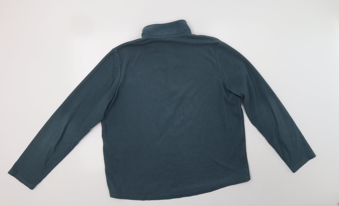 Crane  Mens Green  Polyester Henley Sweatshirt Size L