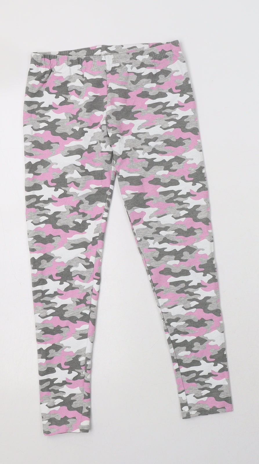 Primark Girls Grey Camouflage Cotton Jegging Trousers Size 10-11 Years  Regular  - Leggins