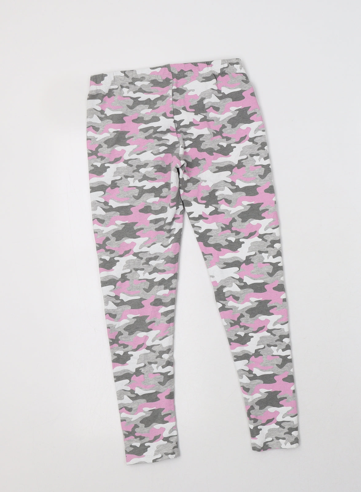 Primark Girls Grey Camouflage Cotton Jegging Trousers Size 10-11 Years  Regular  - Leggins