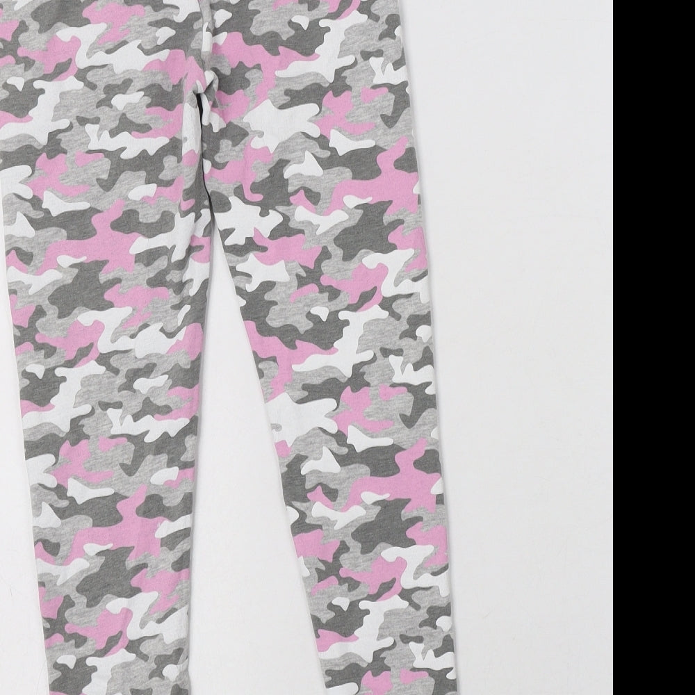 Primark Girls Grey Camouflage Cotton Jegging Trousers Size 10-11 Years  Regular  - Leggins