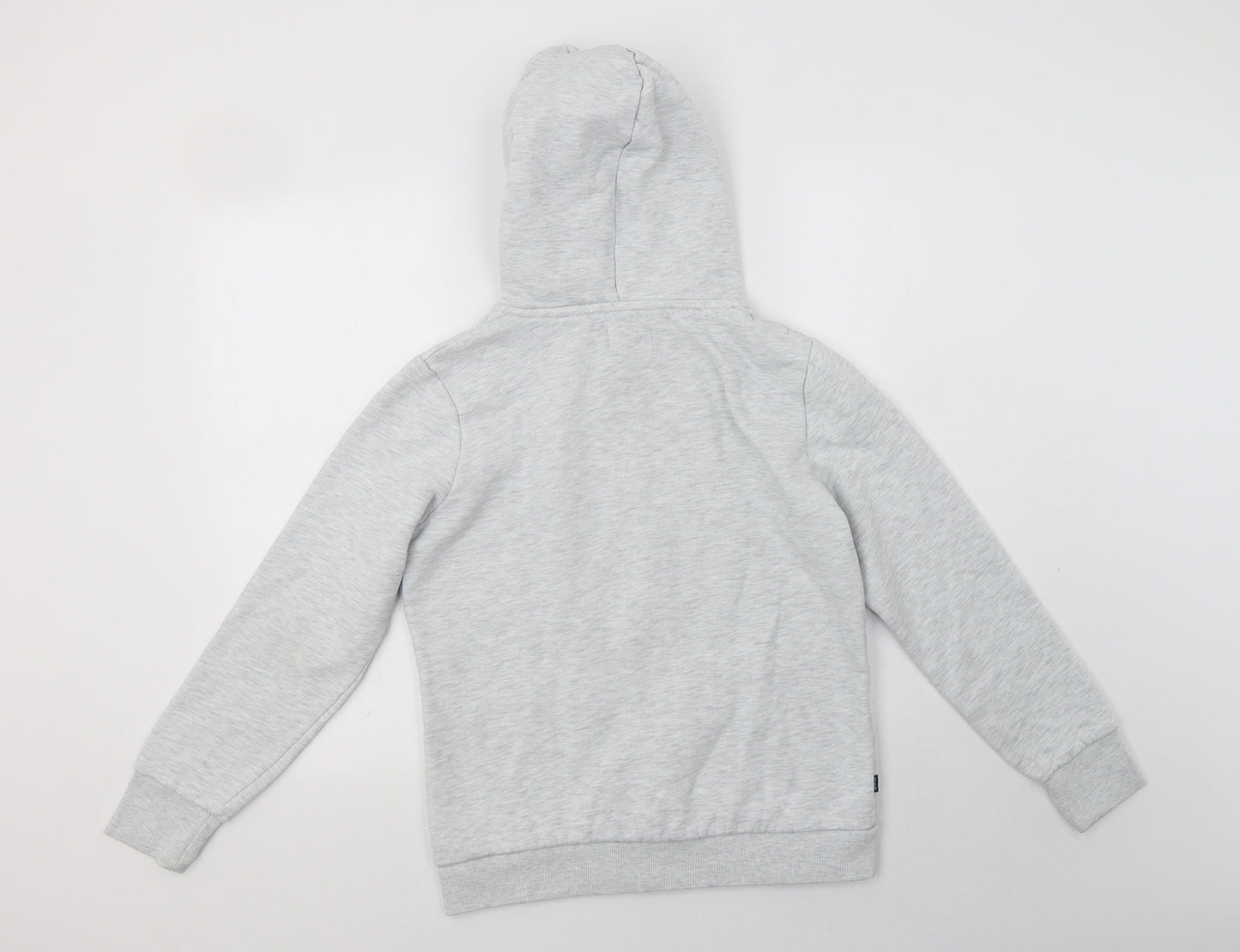 Superdry Womens Grey  Cotton Full Zip Hoodie Size 14  Zip