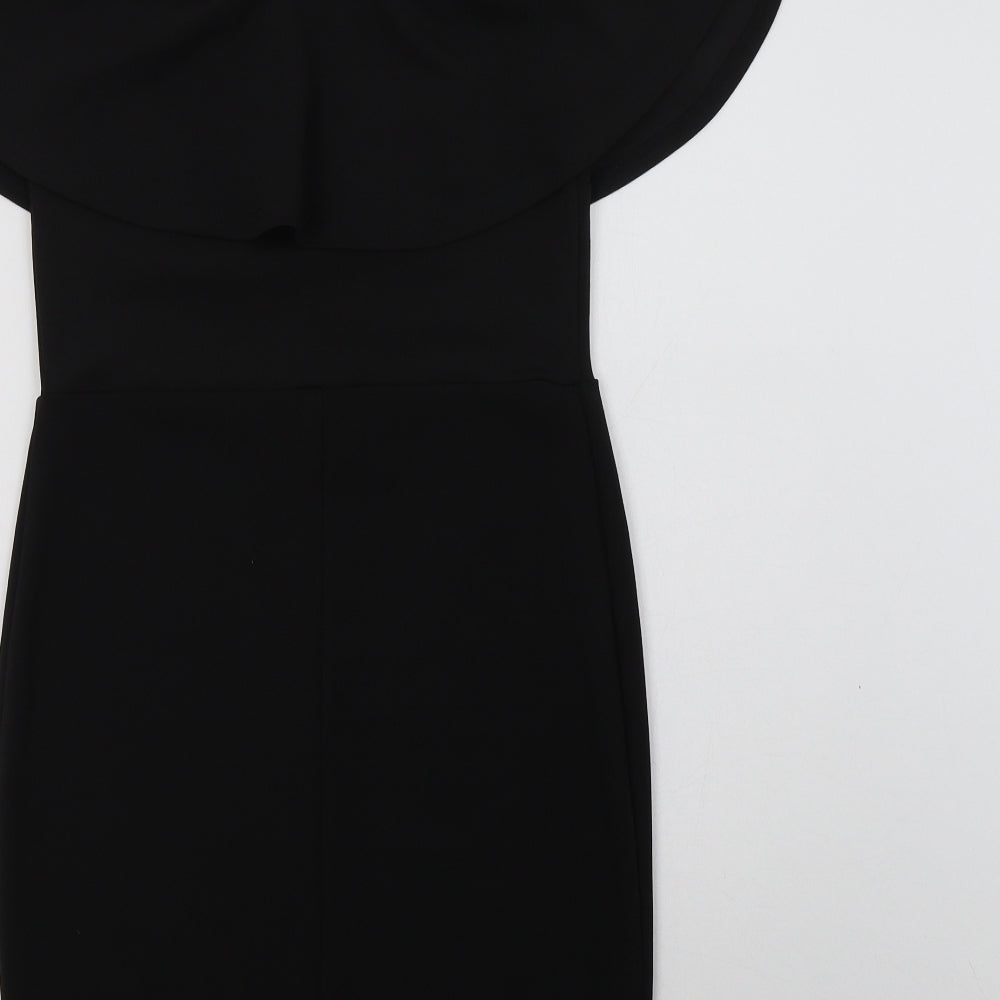 Primark Womens Black  Polyester Bodycon  Size 8  Off the Shoulder