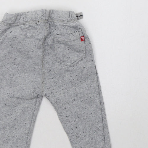 Minoti Baby Grey  Cotton Pedal Pusher Trousers Size 6-9 Months  Drawstring