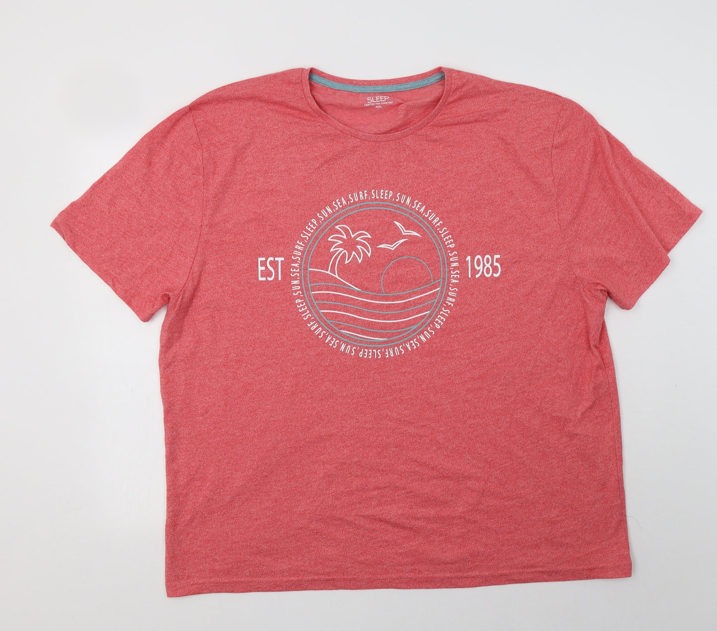 Matalan Mens Orange  Cotton  Pyjama Top Size 2XL