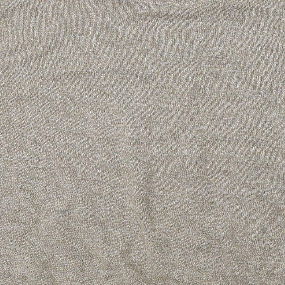 Matalan Mens Beige Crew Neck  Cotton Pullover Jumper Size 3XL