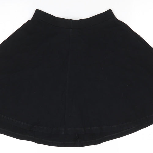 Topshop Womens Black  Cotton Flare Skirt Size 6    - Gym Skirt Style