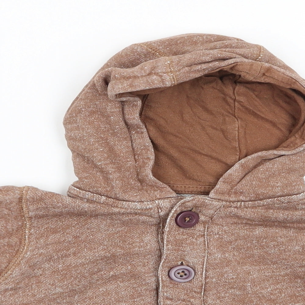 Matalan Boys Brown   Jacket Coat Size 18-24 Months   Button - Toffee Colour Hoodie