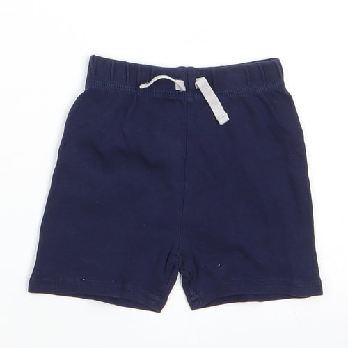 George Boys Blue  Cotton Sweatpants Trousers Size 6-9 Months   - Dark Navy