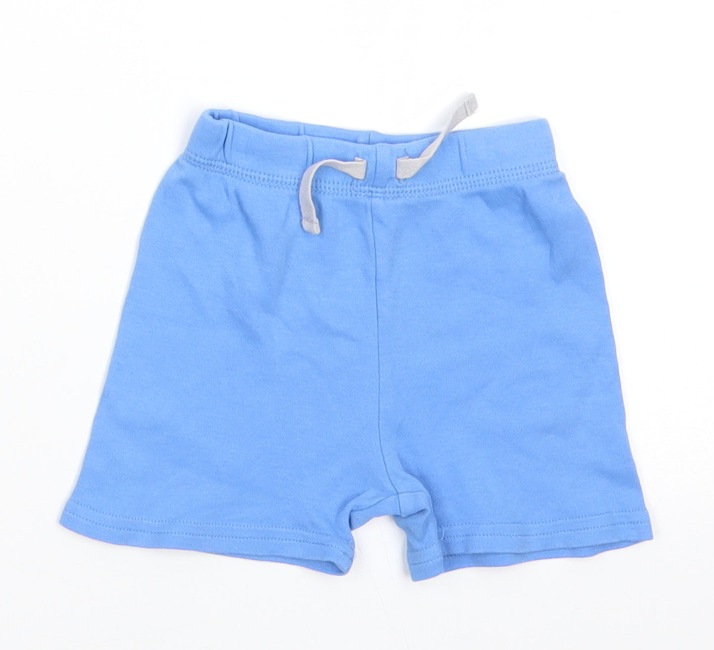 George Boys Blue  Cotton Sweatpants Trousers Size 6-9 Months   - Sky Blue