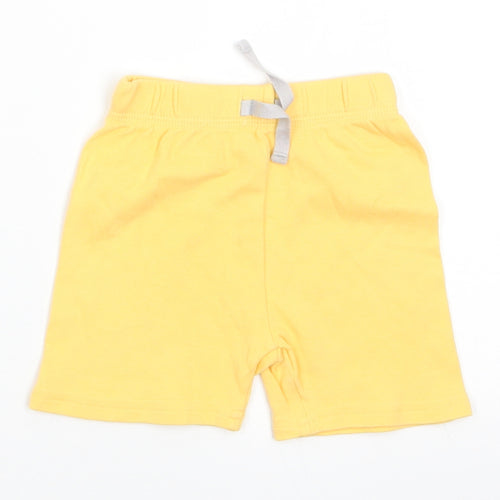 George Baby Yellow  Cotton Cropped Trousers Size 6-9 Months   - Shorts