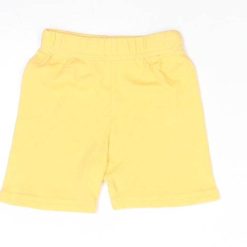 George Baby Yellow  Cotton Cropped Trousers Size 6-9 Months   - Shorts