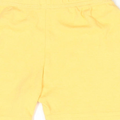 George Baby Yellow  Cotton Cropped Trousers Size 6-9 Months   - Shorts