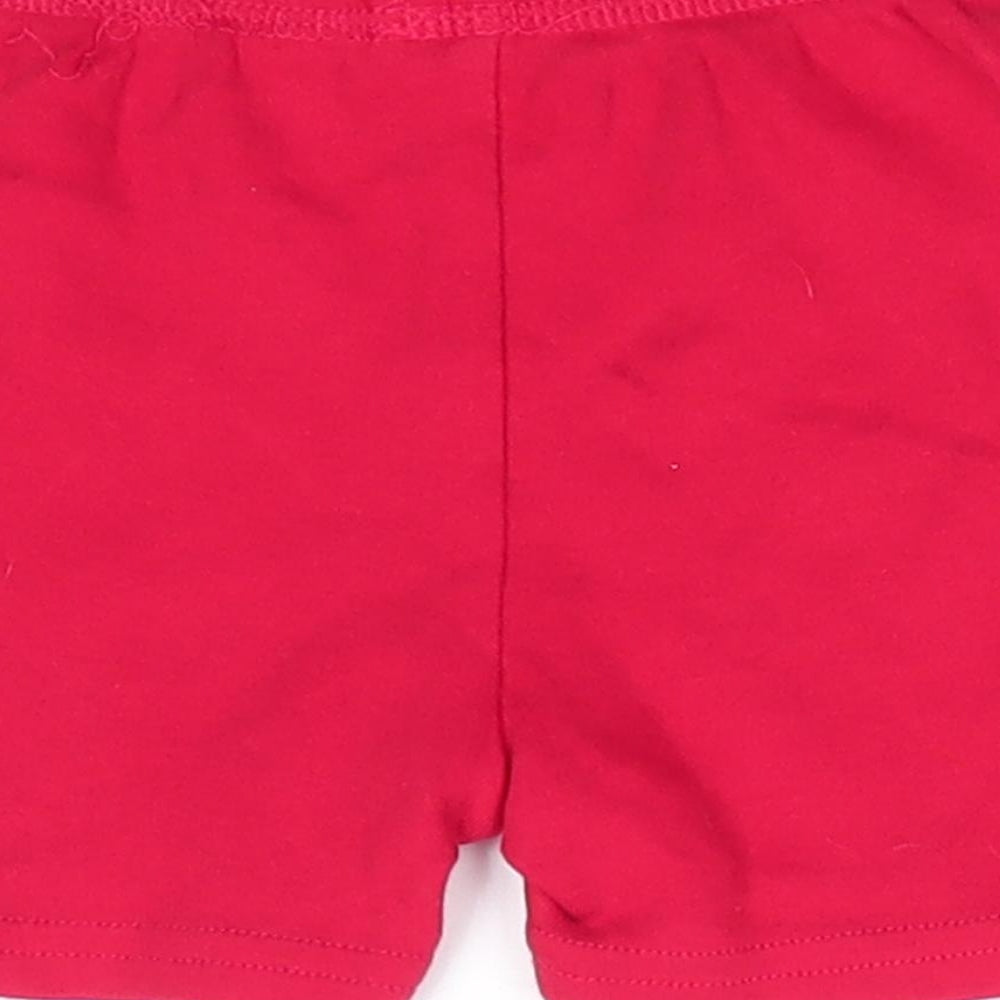 George Boys Red  Cotton Cropped Trousers Size 6-9 Months   - Shorts