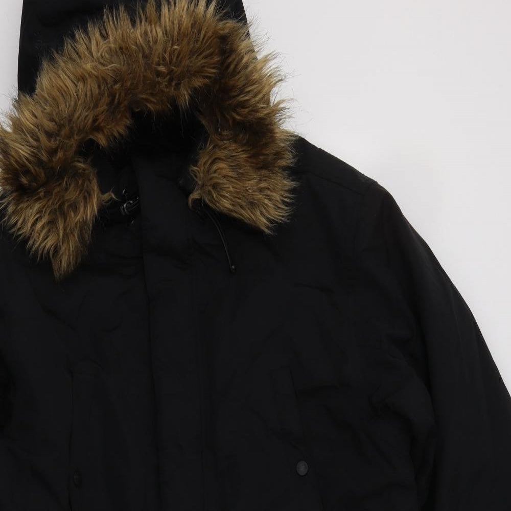 Dickies Mens Black   Puffer Jacket Jacket Size L  Zip