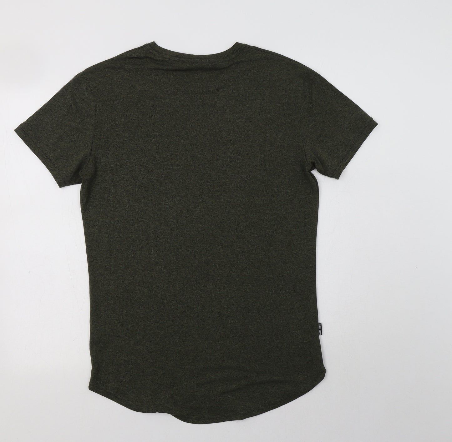 Gym King Mens Green  Viscose  T-Shirt Size M Crew Neck