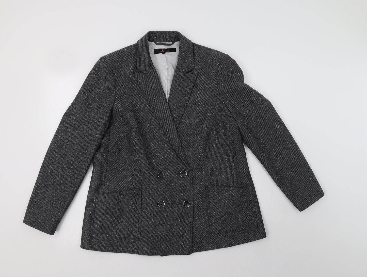 NEXT Womens Grey   Jacket Blazer Size 16  Button