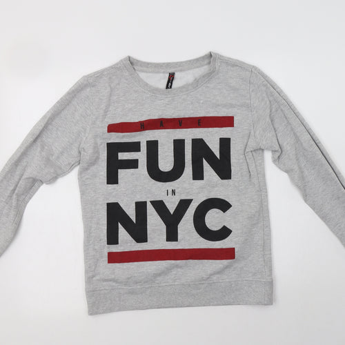 FB Sister Womens Grey  Cotton Pullover Sweatshirt Size M   - NYC