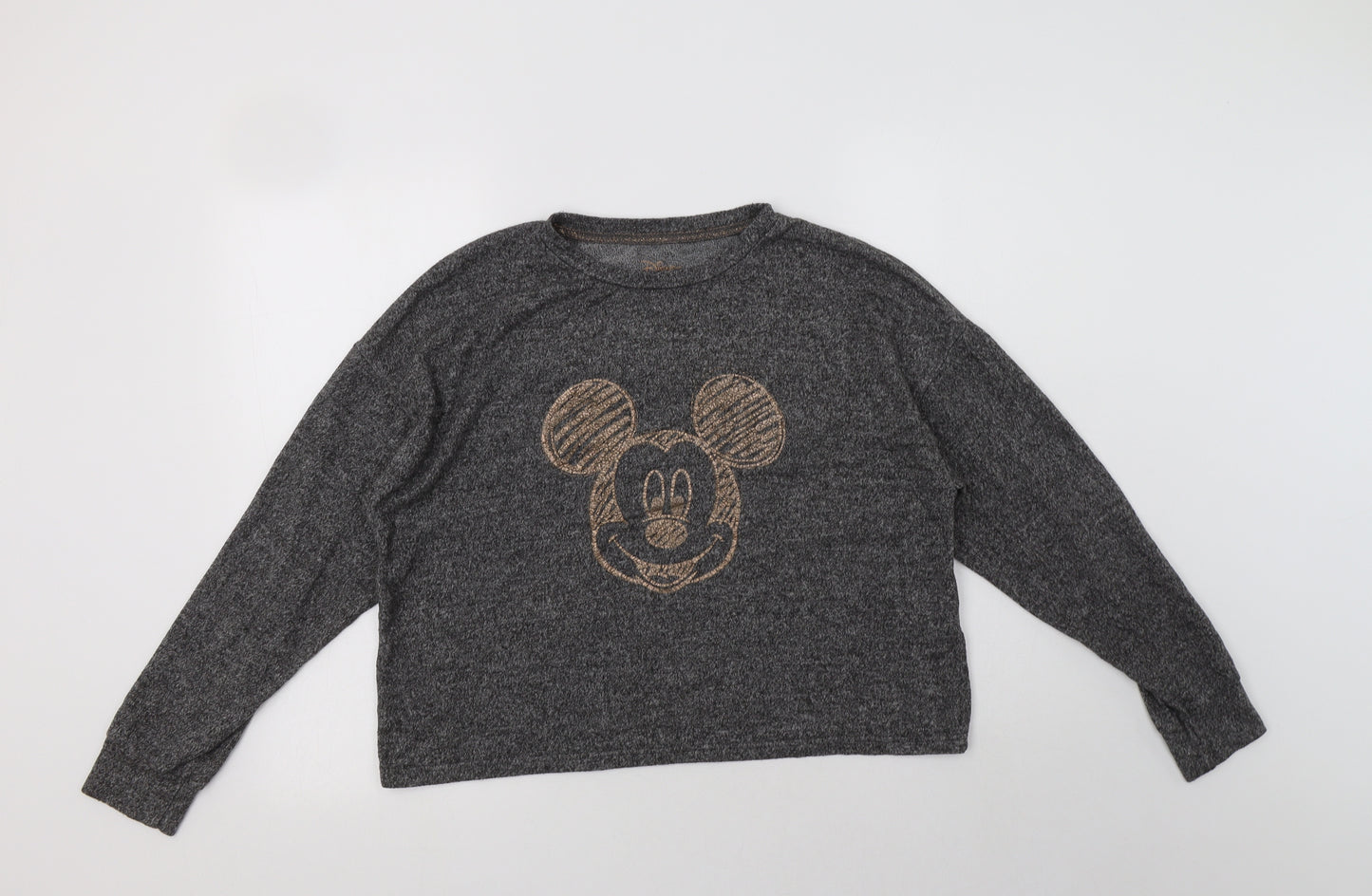 Primark Womens Grey  Polyester Top Lounge Set Size 16   - Mickey Mouse