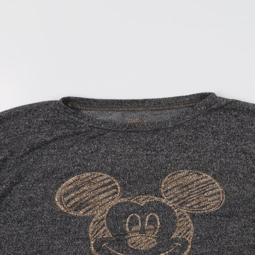 Primark Womens Grey  Polyester Top Lounge Set Size 16   - Mickey Mouse