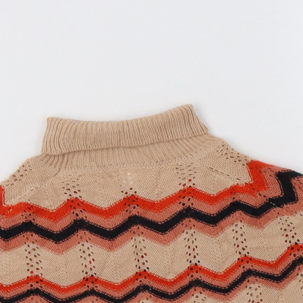 NEXT Baby Beige Striped  Overcoat Poncho Size 18-24 Months