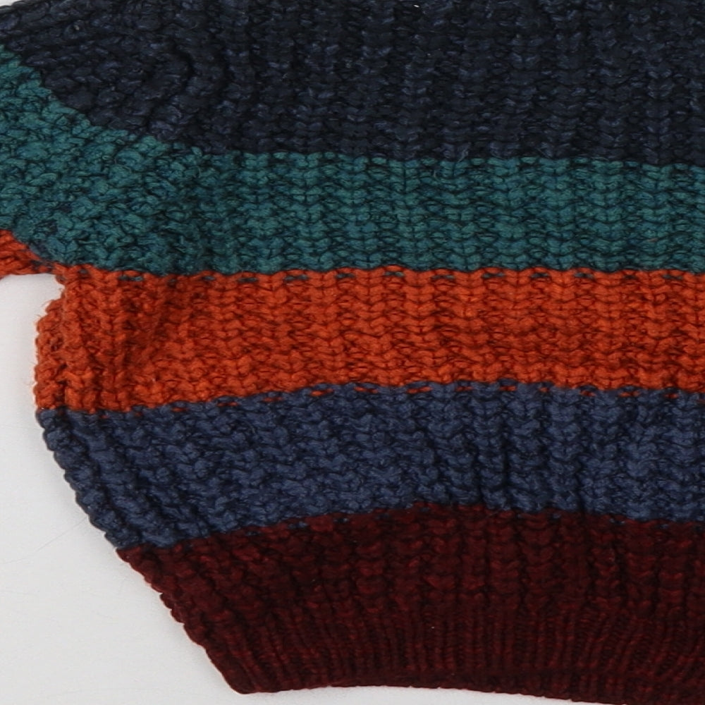 George Baby Multicoloured Striped Acrylic Pullover Jumper Size 18-24 Months
