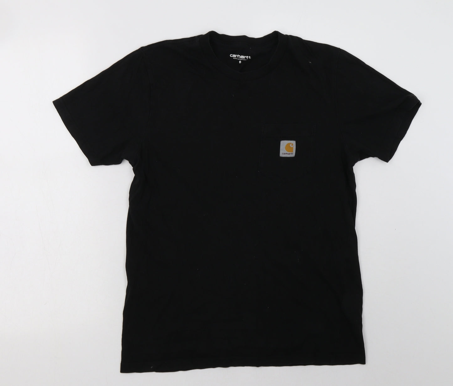 Carha Mens Black  Cotton  T-Shirt Size S Crew Neck