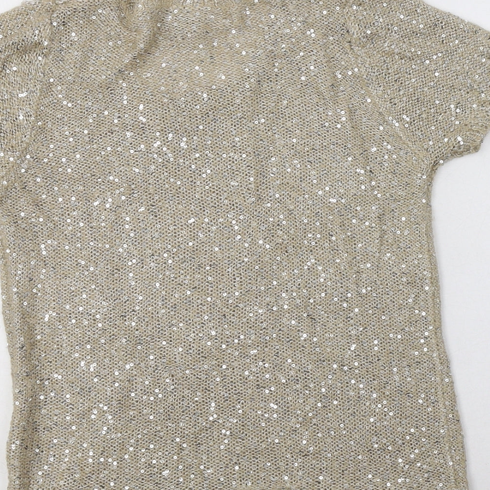 Jigsaw Womens Beige Crew Neck   Pullover Jumper Size 12