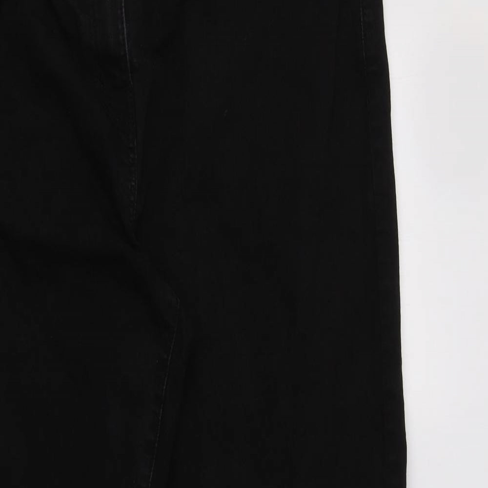 Bonmarché Womens Black  Cotton Skinny Jeans Size 22 L31 in Regular Button