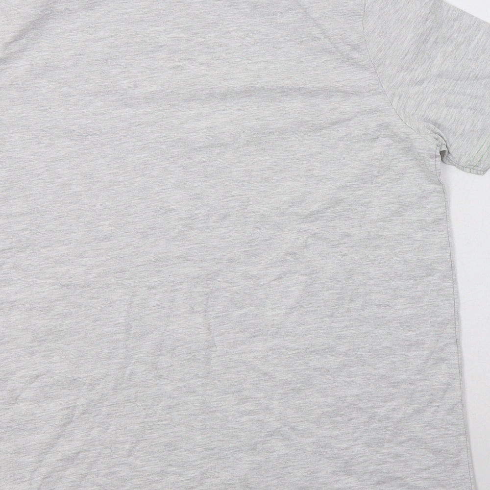 Primark Boys Grey  Cotton Basic T-Shirt Size 14-15 Years Crew Neck  - Xbox