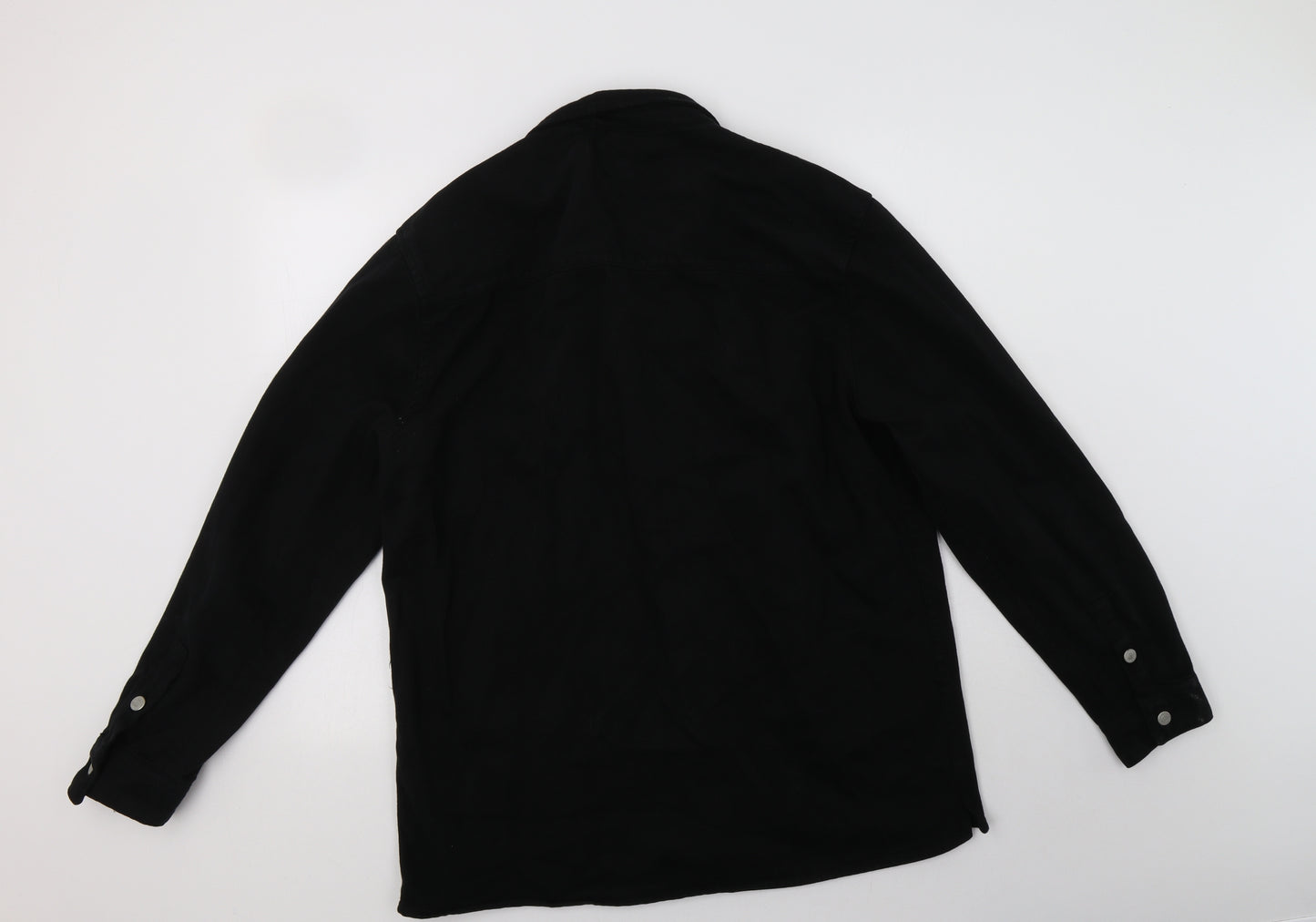 Zara Mens Black   Jacket  Size XL  Button