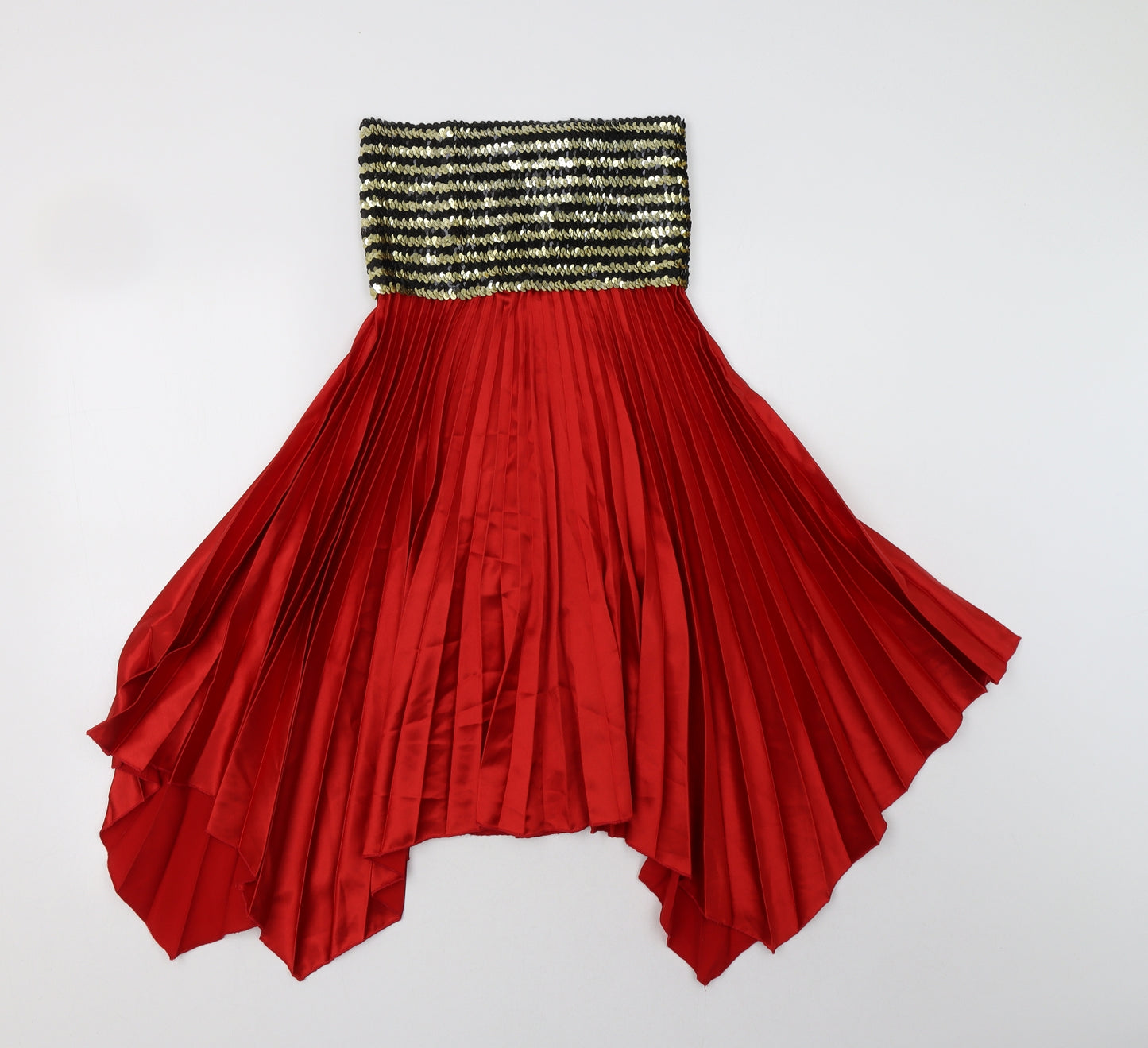 Kiah Womens Red  Polyester A-Line  Size M  Off the Shoulder