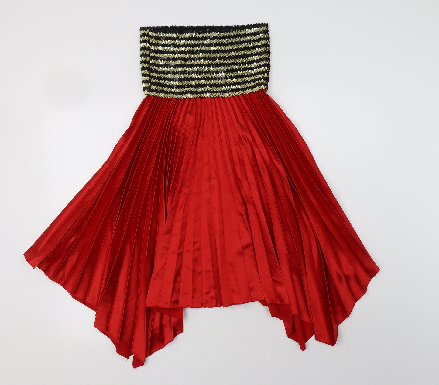 Kiah Womens Red  Polyester A-Line  Size M  Off the Shoulder