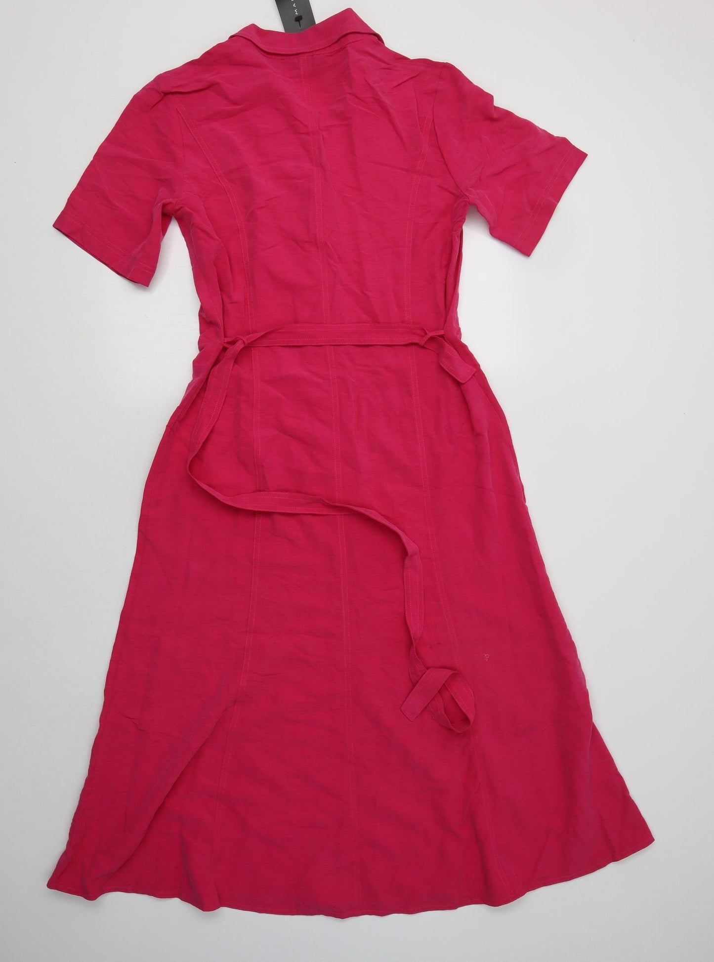 Mandy Marsh Womens Pink  Viscose Shirt Dress  Size 12  Collared Button