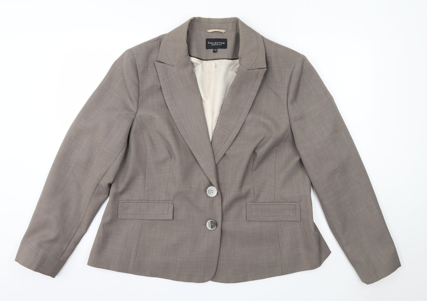 Debenhams Womens Brown   Jacket Blazer Size 20